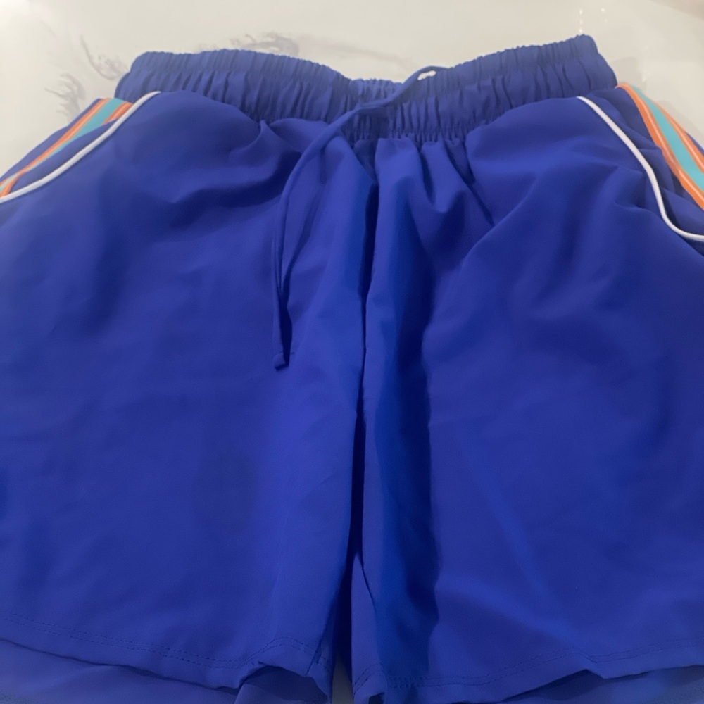 Tiger Friday Blue Athletic Shorts